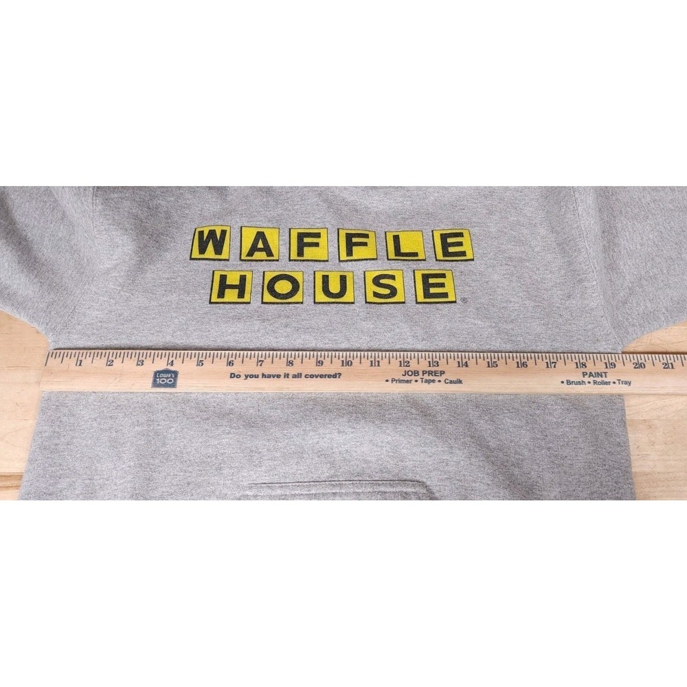 Waffle House Gray Cotton Pullover Hoodie Sweatshirt Mens Size Small - Picture 6 of 6